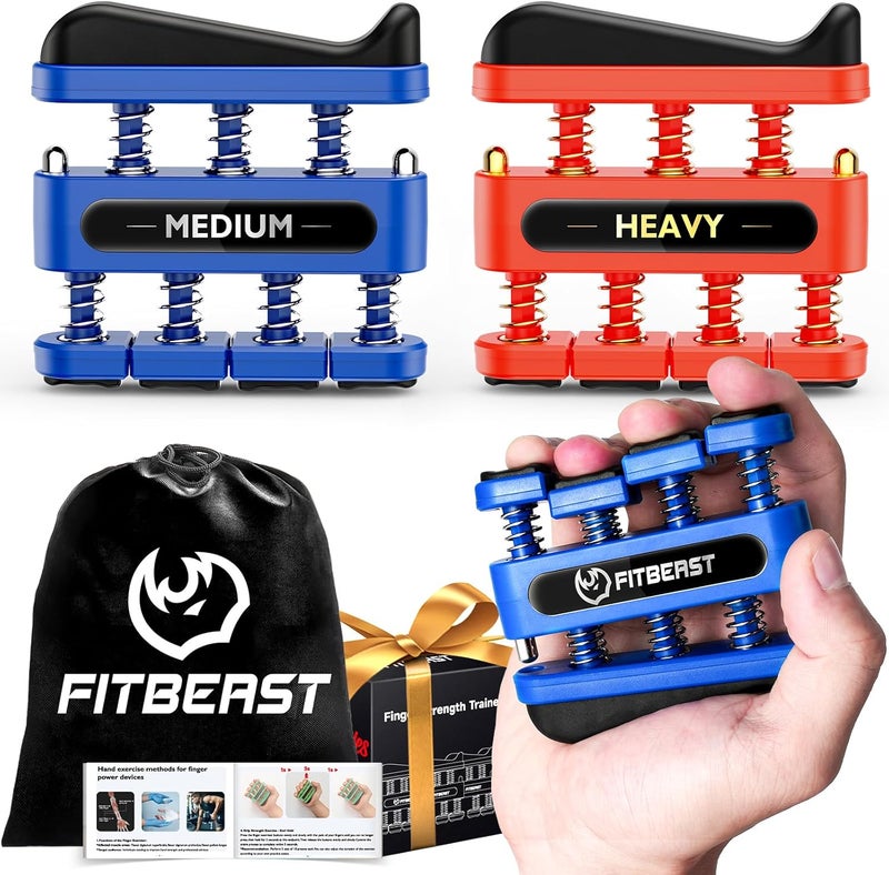 FitBeast Finger Strengthener, Finger Exerciser, Hand Exerciser for Improve Dexterity and Strength in Fingers, Hands, Forearms–Grip Strength Trainer for Musicians, Climbers - Image 1